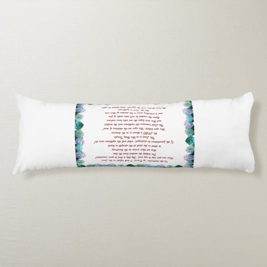 聖なる書物、 経典、詩篇11節、聖書の詩。 ボディピロー (正面)