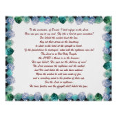 聖なる書物、 経典、詩篇11節、聖書の詩。 ポスター (正面)