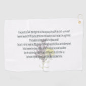 聖なる書物、 経典、詩篇11、 ゴルフタオル (横)