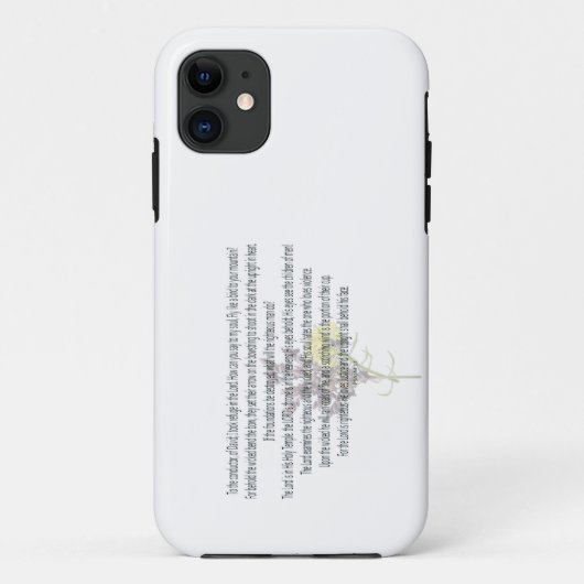 聖なる書物、 経典、詩篇11、 Case-Mate iPhoneケース (裏面)