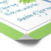 聖なる書物、 経典、詩篇17:8あなたの翼の下 ポスター (角)