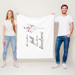 聖なる書物、 経典、詩篇33やさしさ フリースブランケット