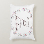 聖なる書物、 経典、詩篇33、親切 アクセントクッション (正面(垂直))