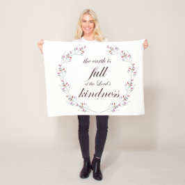 聖なる書物、 経典、詩篇33、親切 フリースブランケット