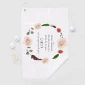 聖なる書物、 経典、詩篇9、すべての素晴らしい行いを主 ゴルフタオル (インサイチュ)