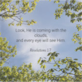 聖なる書物、 経典、黙示録1:7、 シール (正面)