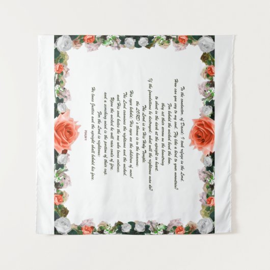 聖なる書物、 経典, Psalm 11, Botanic タペストリー (正面(横))