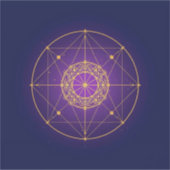 聖なる曼荼羅 - 神秘の幾何学 シール (正面)