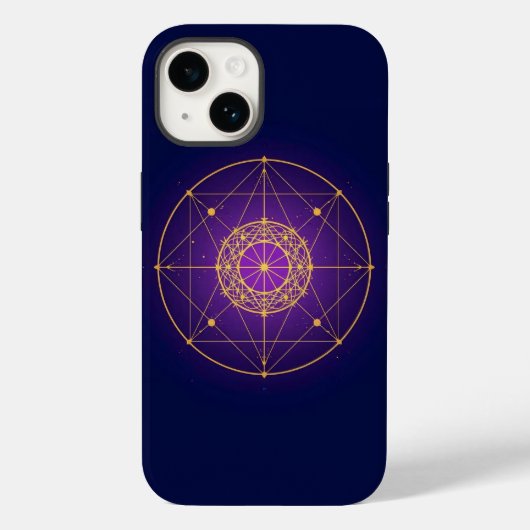 聖なる曼荼羅 - 神秘の幾何学 Case-Mate iPhoneケース (裏面)