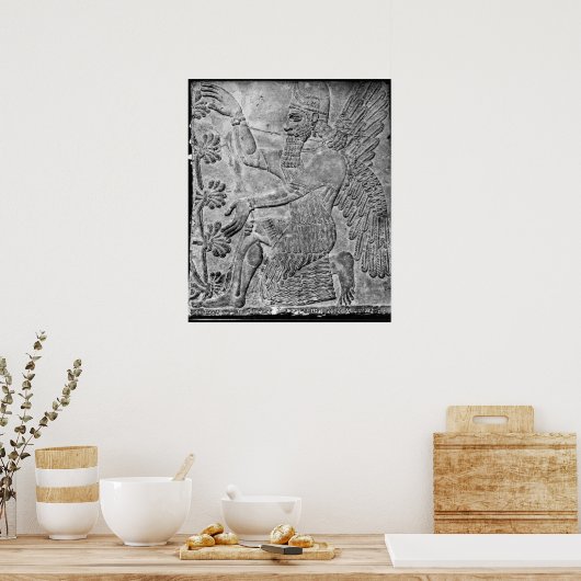 聖なる木を崇拝する翼のあるジェニー ポスター (キッチン)