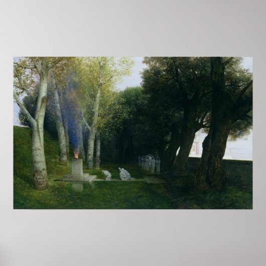 聖なる木立， 1886 ポスター (正面)