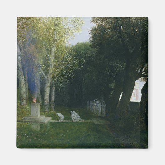 聖なる木立， 1886 マグネット (正面)