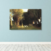 聖なる木byアーノルド・ボックリンヴィンテージ・アート キャンバスプリント (インサイチュ (ウッドフロア))