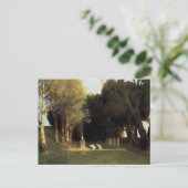 聖なる木byアーノルド・ボックリンヴィンテージ・アート ポストカード (スタンド正面)