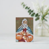 聖なる栄光の預言者エリヤ祈りの言葉カード プレイスカード (スタンド正面)