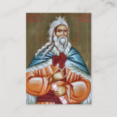 聖なる栄光の預言者エリヤ祈りの言葉カード プレイスカード (正面)