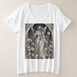 聖なる死 サンタ・ムエルテ プラスサイズTシャツ
