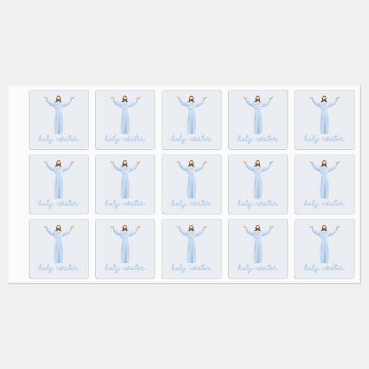 聖なる水青イエスキリスト教会 ラベル (シート)