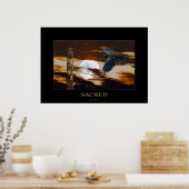 聖なる渡り、月、トーテムポールアートポスター ポスター (キッチン)