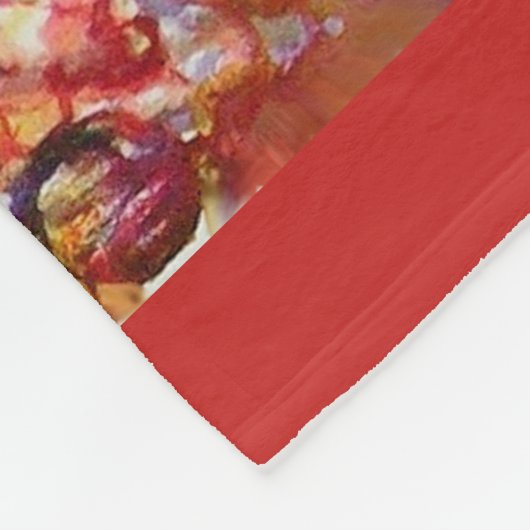 聖なる灰色の赤い青の知覚と視覚 フリースブランケット (角)