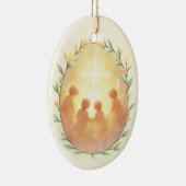 聖なる無邪気な神の平和とスリとの恵み セラミックオーナメント (右)