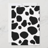 聖なる牛のジェンダーニュートラルベイビーシャワー 招待状 (裏面)