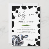 聖なる牛の国ファームボーイの誕生日 招待状 (正面)