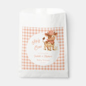 聖なる牛の我々はベビーの桃素朴の格子毛を持っている フェイバーバッグ (正面)