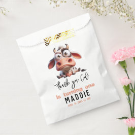 聖なる牛の戯画I'm One女性のカーボーイ1歳の誕生日 フェイバーバッグ