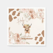 聖なる牛の緑の高地の牛の赤ちゃんシャワー スタンダードカクテルナプキン (正面)