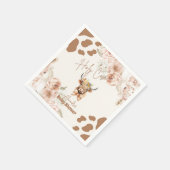 聖なる牛の緑の高地の牛の赤ちゃんシャワー スタンダードカクテルナプキン (角)