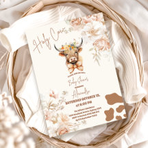 聖なる牛の緑の高地の牛の赤ちゃんシャワー