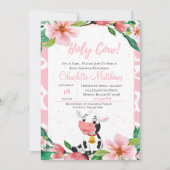 聖なる牛の赤ちゃんシャワーの招待 招待状 (正面)