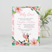 聖なる牛の赤ちゃんシャワーの招待 招待状 (スタンド正面)