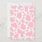 聖なる牛の赤ちゃんシャワーの招待 招待状 (裏面)