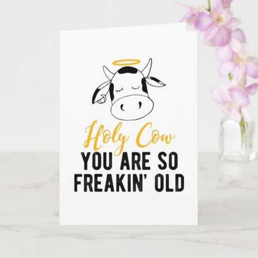 『聖なる牛よ、お前はとても変わり者の古い誕生日カード』 カード (蘭)