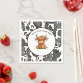 聖なる牛を持っているベビー スタンダードカクテルナプキン (インサイチュ)