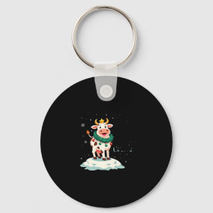 聖なる牛クリスマスだよ Xmas 牛 Tシャツ (2) キーホルダー