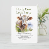 聖なる牛！あなたはすばらしい誕生日に招待された！ 招待状 (スタンド正面)