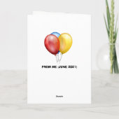 聖なる牛、それはあなたのおもしろい誕生日 カード (裏面)