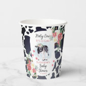 聖なる牛、それは女の子の赤ちゃんシャワー歓迎 紙コップ (裏面)