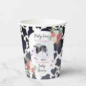 聖なる牛、それは女の子の赤ちゃんシャワー歓迎 紙コップ (正面)