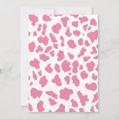 聖なる牛、僕はトゥー ピンク コケッティ バースデーパーティーだ！ 招待状 (裏面)