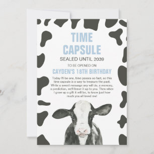 聖なる牛 1歳の誕生日 タイムカプセル カード