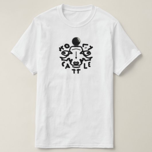聖なる牛 Tシャツ (デザイン正面)