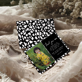 聖なる牛i'm One Cow Girl 1st Birthday サンキューカード