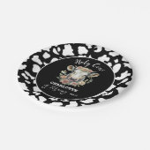 聖なる牛i'm One Cow Girl 1st Birthday ペーパープレート (アングル)