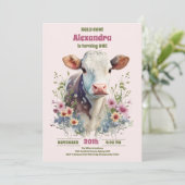 聖なる牛i'm One Cow Girl 1st Birthday 招待状 (スタンド正面)