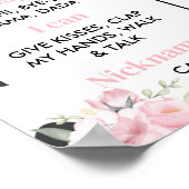 聖なる牛I'm One First誕生日マイルストーンのサイン ポスター (角)