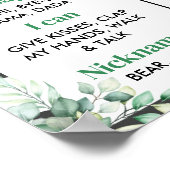 聖なる牛I'm One First誕生日マイルストーンのサイン ポスター (角)